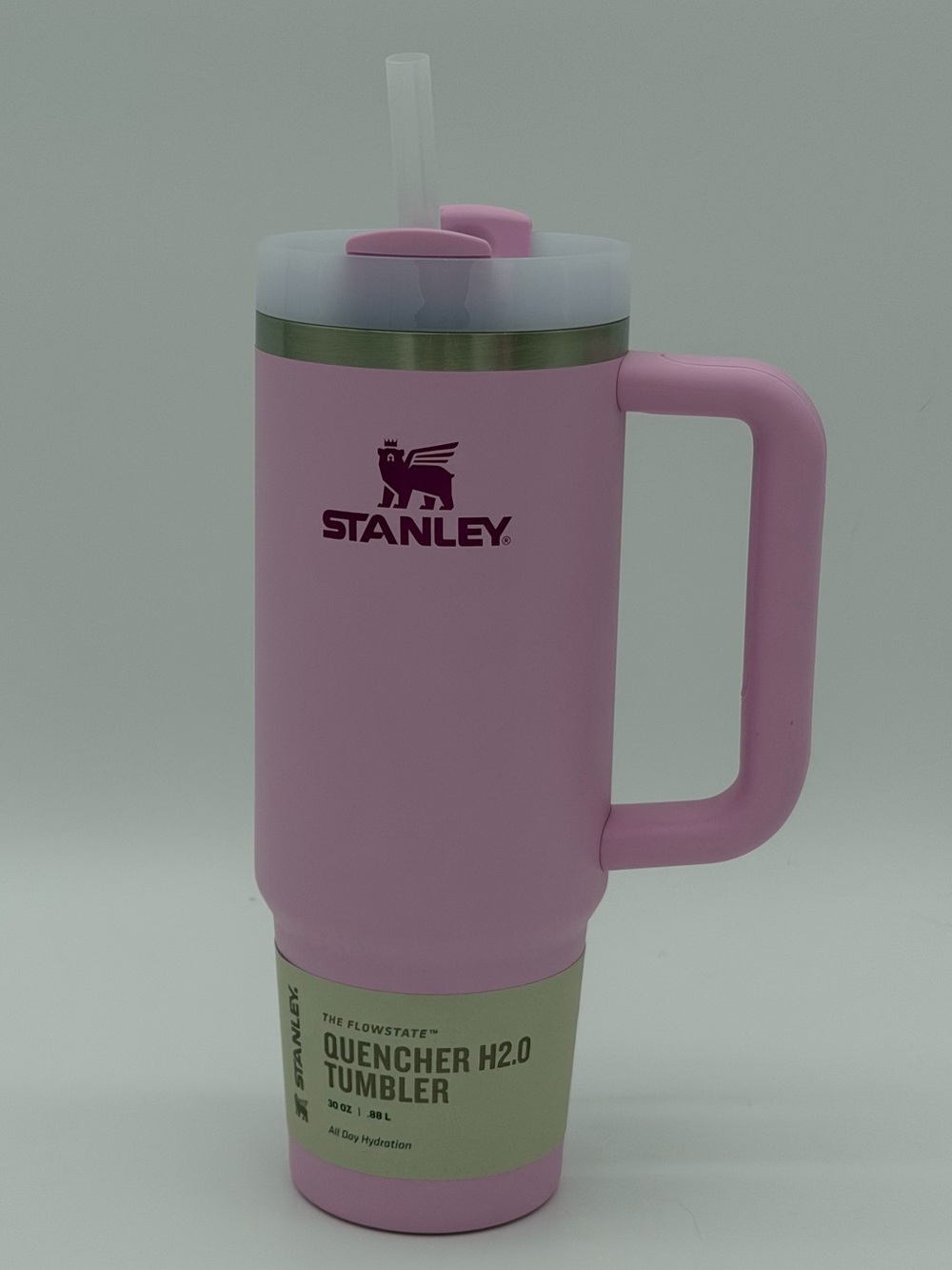 STANLEY Quencher H2.0 Tumbler with Handle and Straw 30 oz | Soft Orchid